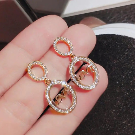 925 Silver Oval Earrings for Round Faces - Stylish Design