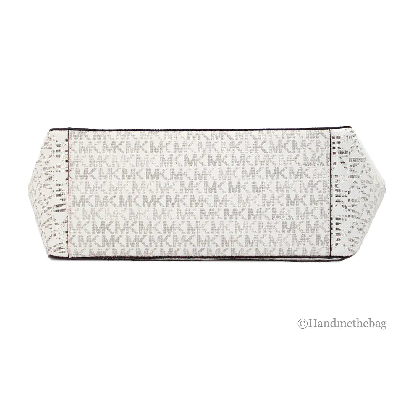 Michael Kors Jet Set Vanilla Signature X Cross Chain Tote