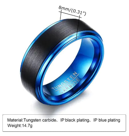Tungsten Steel Ring for Men - Stylish Accessory
