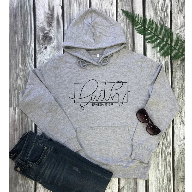 Women's Alphabet Hooded Sweatshirt with Pockets