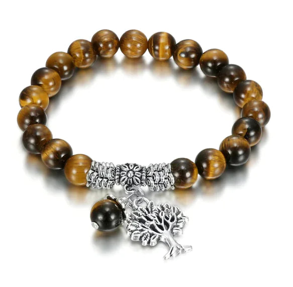 Tree of Life Simple Natural Stone Bracelet