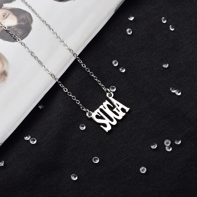 BTS Titanium Steel Necklace - Unisex Korean Style