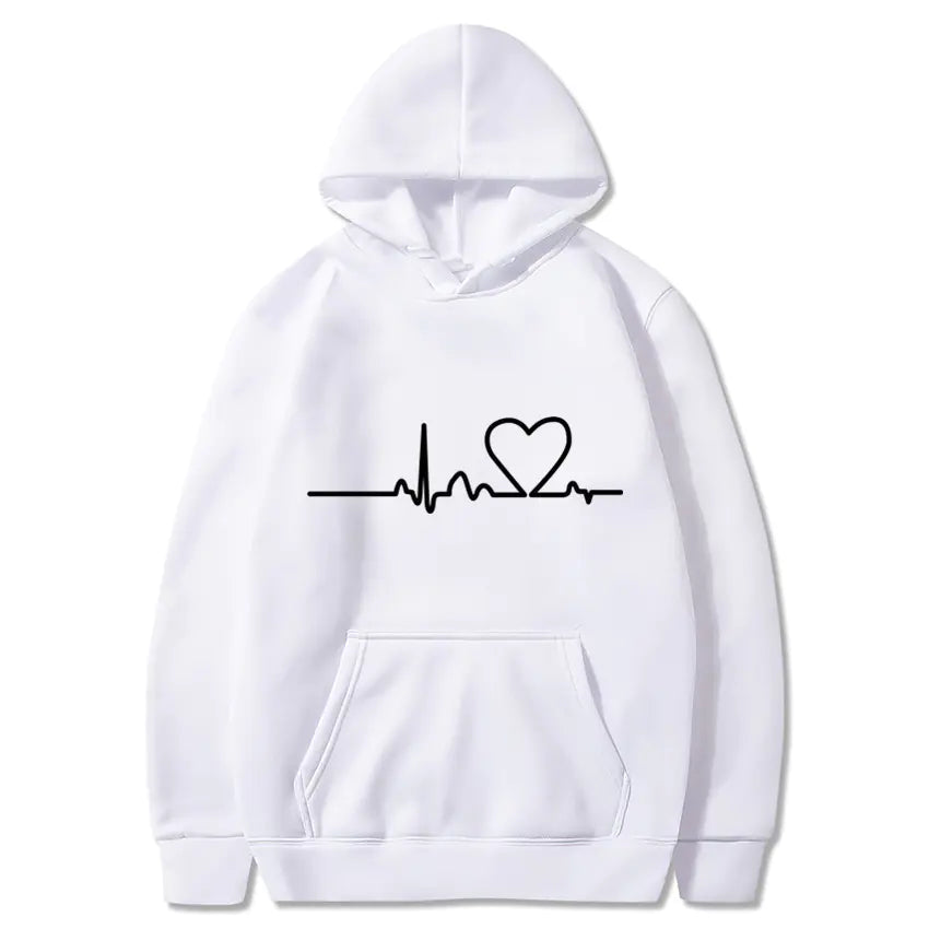 Women's Alphabet Hooded Sweatshirt with Pockets