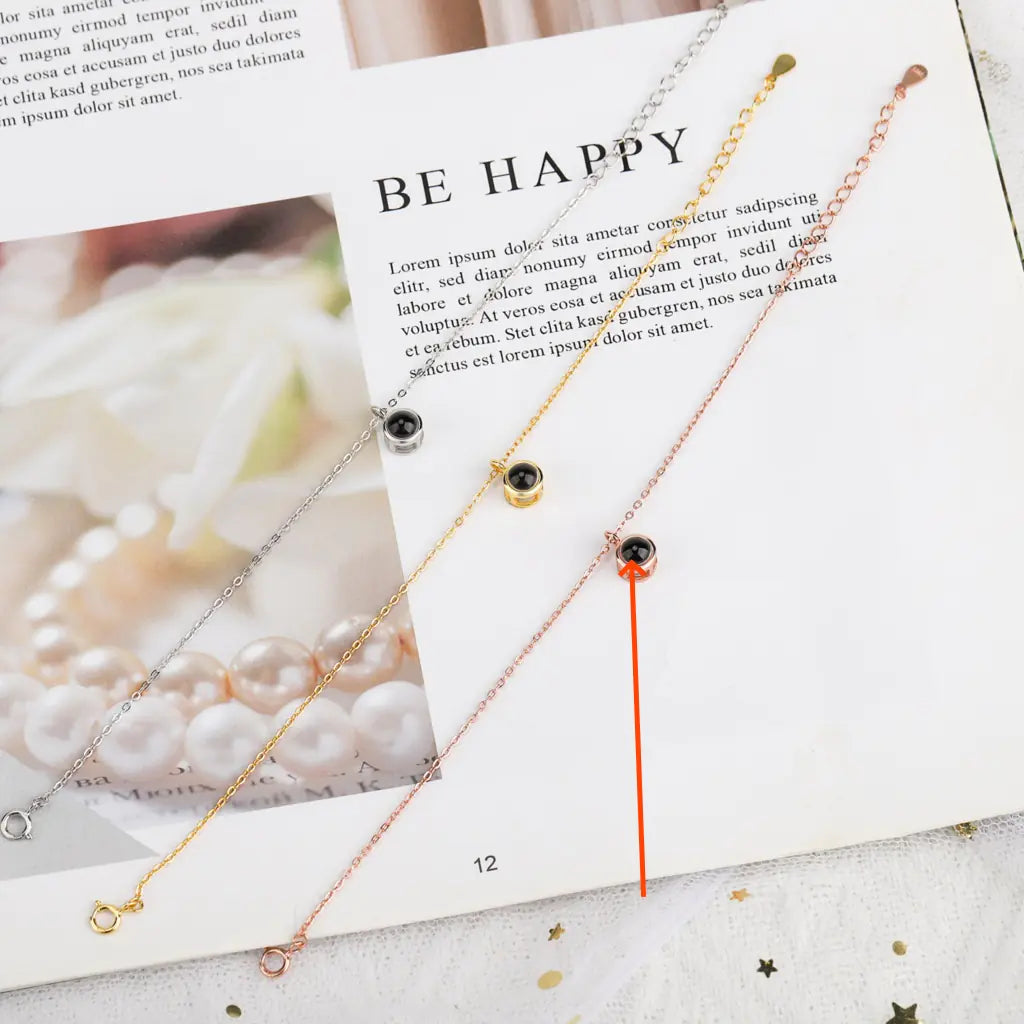 Customized Projection Bracelet: "I Love You" in 100 Languages