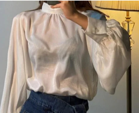 Autumn Long Sleeve Backless Tie T-Shirt