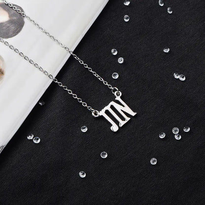 BTS Titanium Steel Necklace - Unisex Korean Style