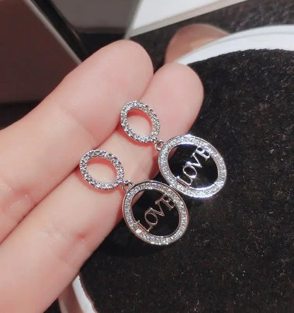 925 Silver Oval Earrings for Round Faces - Stylish Design