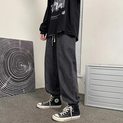 High-Street Vintage Cotton Cuffed Sweatpants