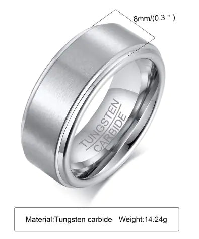 Tungsten Steel Ring for Men - Stylish Accessory