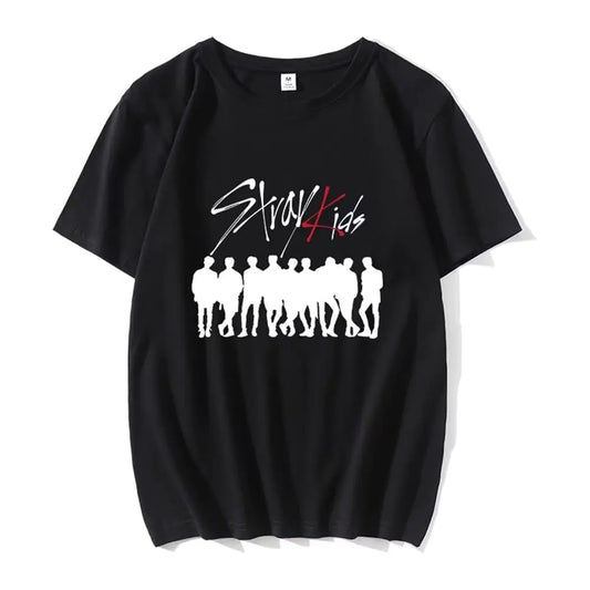 KPOP Straykids Tshirt Bangchan Jisung Felix Hyunjin Tee Stray Kids Merch Tops for Women Men