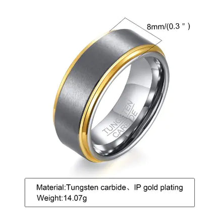 Tungsten Steel Ring for Men - Stylish Accessory