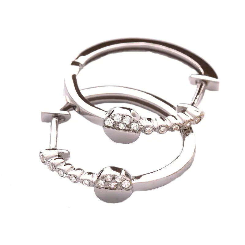 Stylish 925 Silver Spring Clip Earrings for Women
