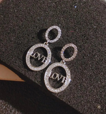 925 Silver Oval Earrings for Round Faces - Stylish Design