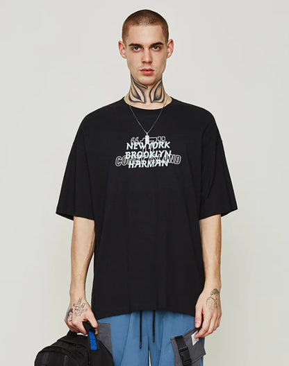 Nason Hot Dog Shop Printed Loose Fit Men's T-Shirt