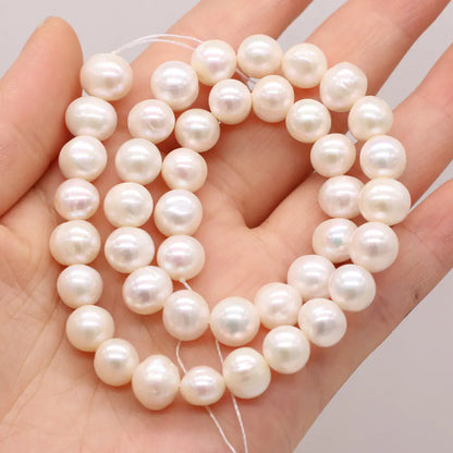 Natural Freshwater Circular White Pearl Necklace