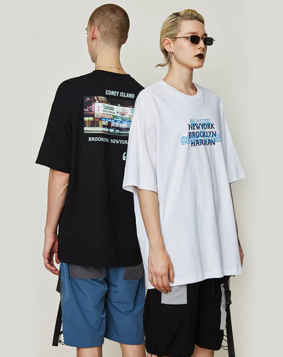 Nason Hot Dog Shop Printed Loose Fit Men's T-Shirt