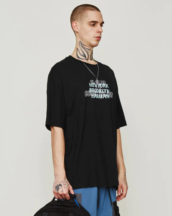 Nason Hot Dog Shop Printed Loose Fit Men's T-Shirt