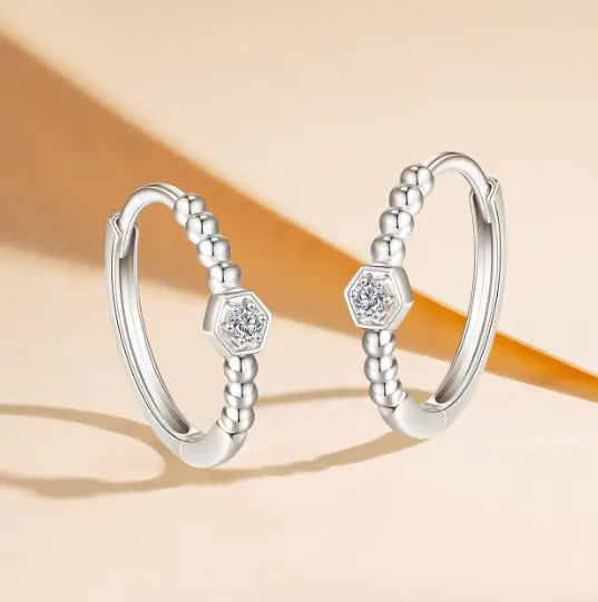 Stylish 925 Silver Spring Clip Earrings for Women