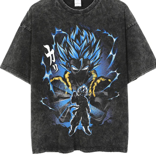 Vintage Oversized Anime T-Shirts for Men and Women