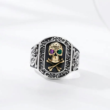 925 Sterling Silver Skull Ring for Him and Her
