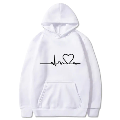 Women's Alphabet Hooded Sweatshirt with Pockets