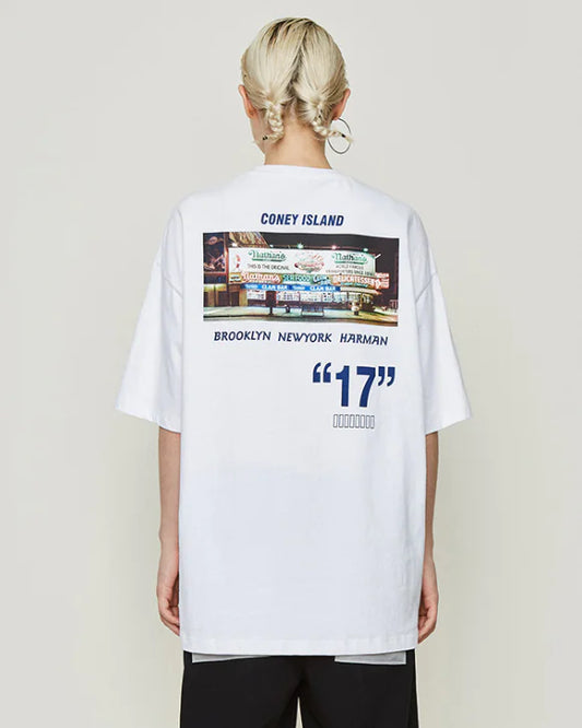 Nason Hot Dog Shop Printed Loose Fit Men's T-Shirt