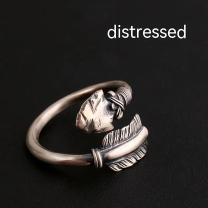 925 Thai Silver Bow and Arrow Fashion Ring