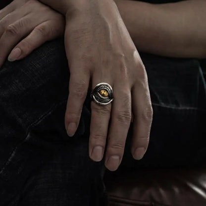 Men's Personality Heavy Ring in 925 Thai Silver