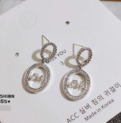925 Silver Oval Earrings for Round Faces - Stylish Design