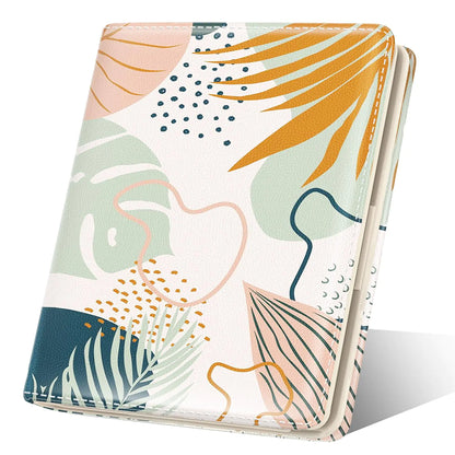 Oppsviust Womens Wallet RFID Small Card Wallets for Women Slim Thin Bifold Leather Credit Card Holder Wallet Cute Compact Wallet Ladies Mini Purse with Zipper Coin Pocket & ID Window(Desert Leaf)