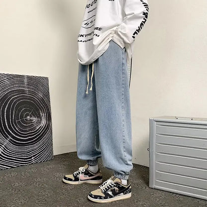 High-Street Vintage Cotton Cuffed Sweatpants