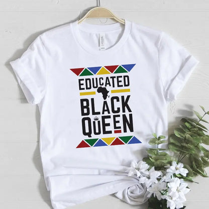 2020 Summer Black History Queen Print Women's T-Shirt