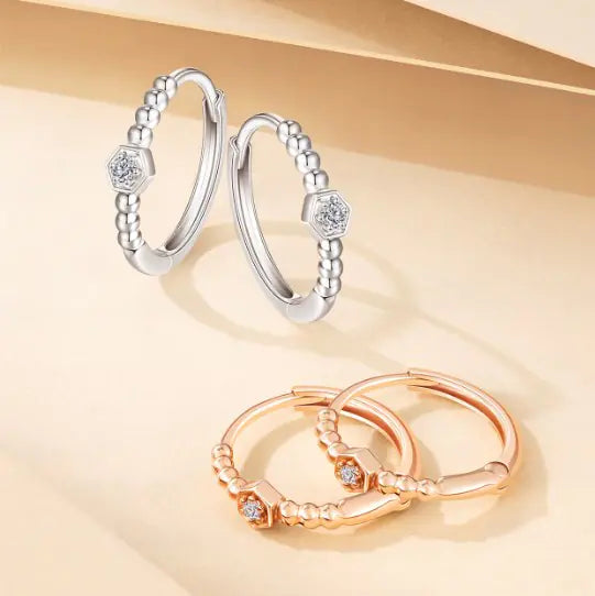 Stylish 925 Silver Spring Clip Earrings for Women