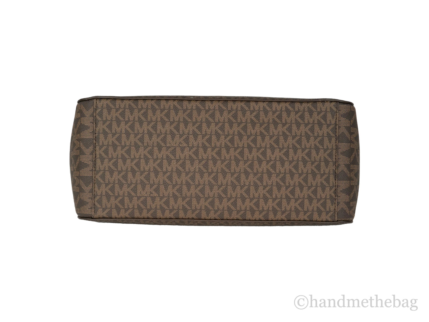 Michael Kors Jet Set Brown Signature X Cross Chain Tote